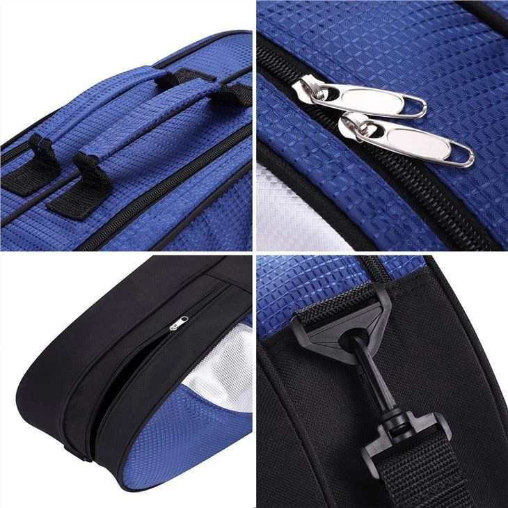 3-6 Rackets Badminton Tennis Paddle Carry Case Waterproof Dustproof Separation Shoes Pocket Storage Bag With Adjustable Shoulder Strap Outdoor Sports