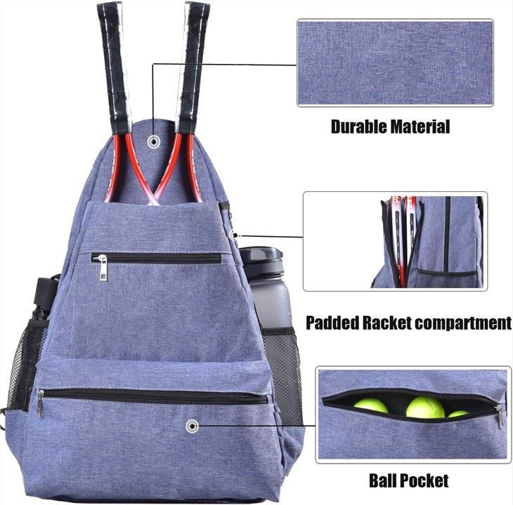 Tennis Racket Backpack Ball Bag