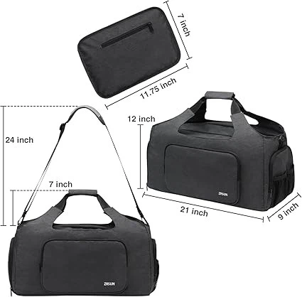 Travel Gym Bag With Wet Pocket