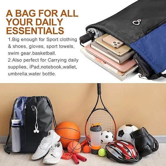 Large Drawstring Backpack Bag